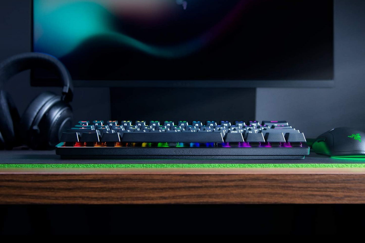 Razer Huntsman Mini – Teclado Gamer 60% con Switches Ópticos Lineales y RGB Chroma