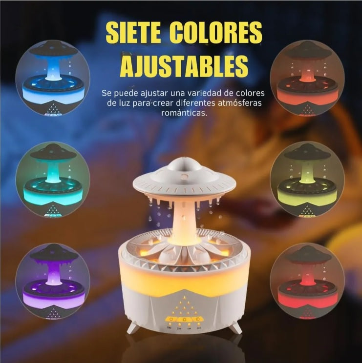 Humidificador USB con Forma de Gota y Aromaterapia –Difusor Decorativo para el Hogar