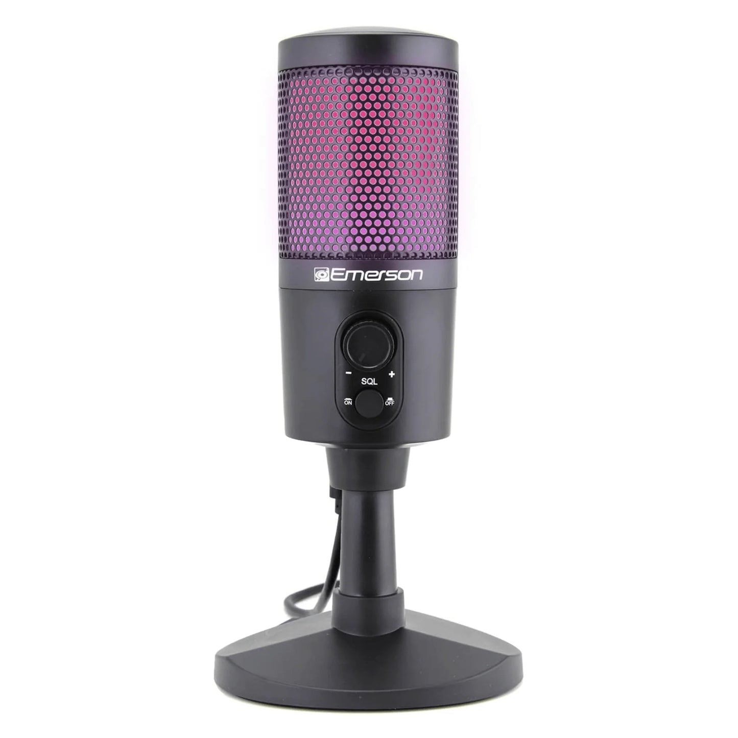 Micrófono USB Profesional Emerson con Iluminación RGB