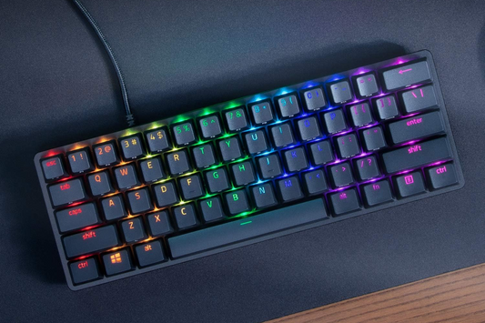 Razer Huntsman Mini – Teclado Gamer 60% con Switches Ópticos Lineales y RGB Chroma