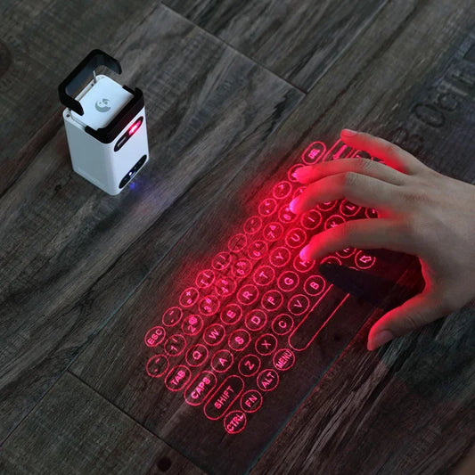 Teclado Láser Proyectado Bluetooth – Tecnología Compacta e Innovadora
