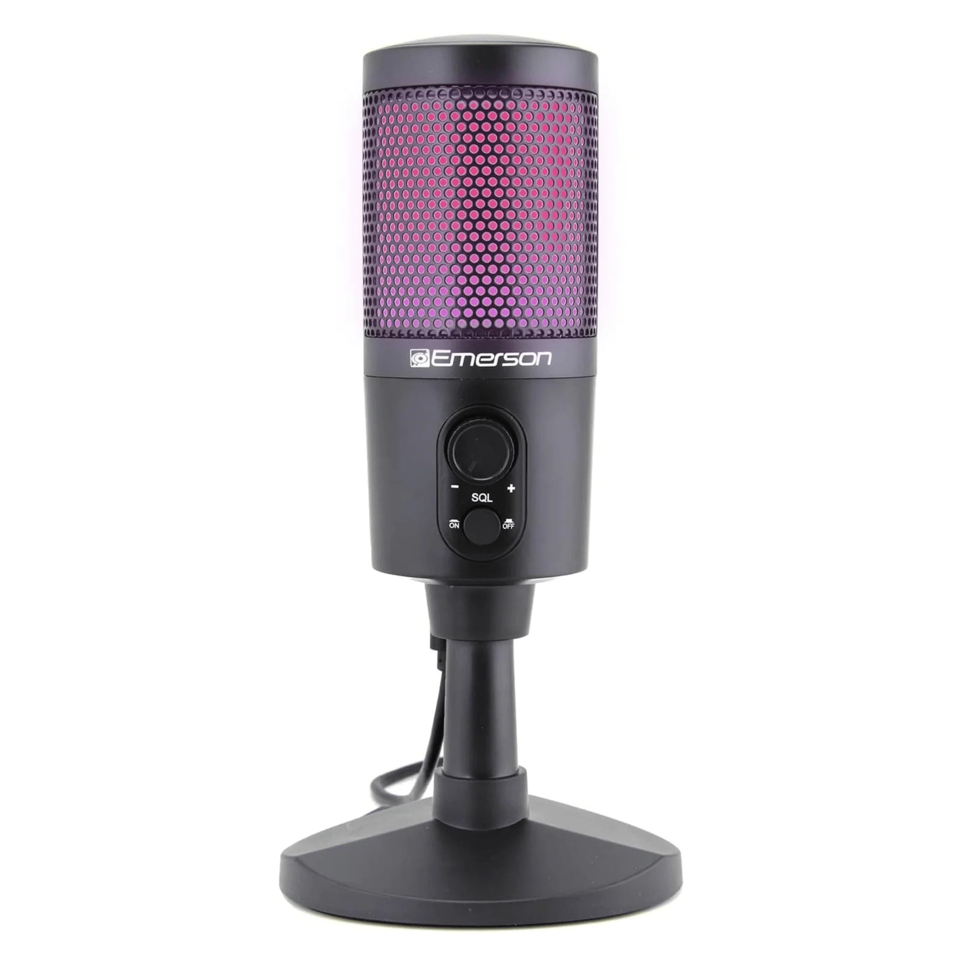 Micrófono USB Profesional Emerson con Iluminación RGB